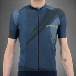 Carnac Men's Brosse Short Sleeve Jersey / Blue -AOI Bike Shop CLCABSSJB P3