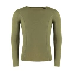 Carnac Long Sleeve Merino Base Layer 20 Carnac Long Sleeve Merino Base Layer -AOI Bike Shop CLCAMBL2 OLV P1