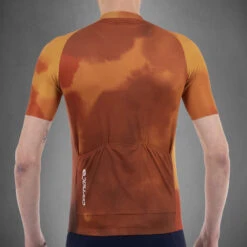 Carnac Men's Meteo Short Sleeve Jersey / Gold -AOI Bike Shop CLCAMSSJG P4