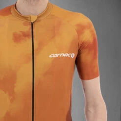 Carnac Men's Meteo Short Sleeve Jersey / Gold -AOI Bike Shop CLCAMSSJG P5