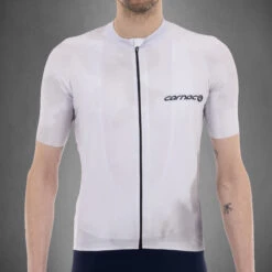 Carnac Men's Meteo Short Sleeve Jersey / White 9 Carnac Men's Meteo Short Sleeve Jersey / White -AOI Bike Shop CLCAMSSJW P3