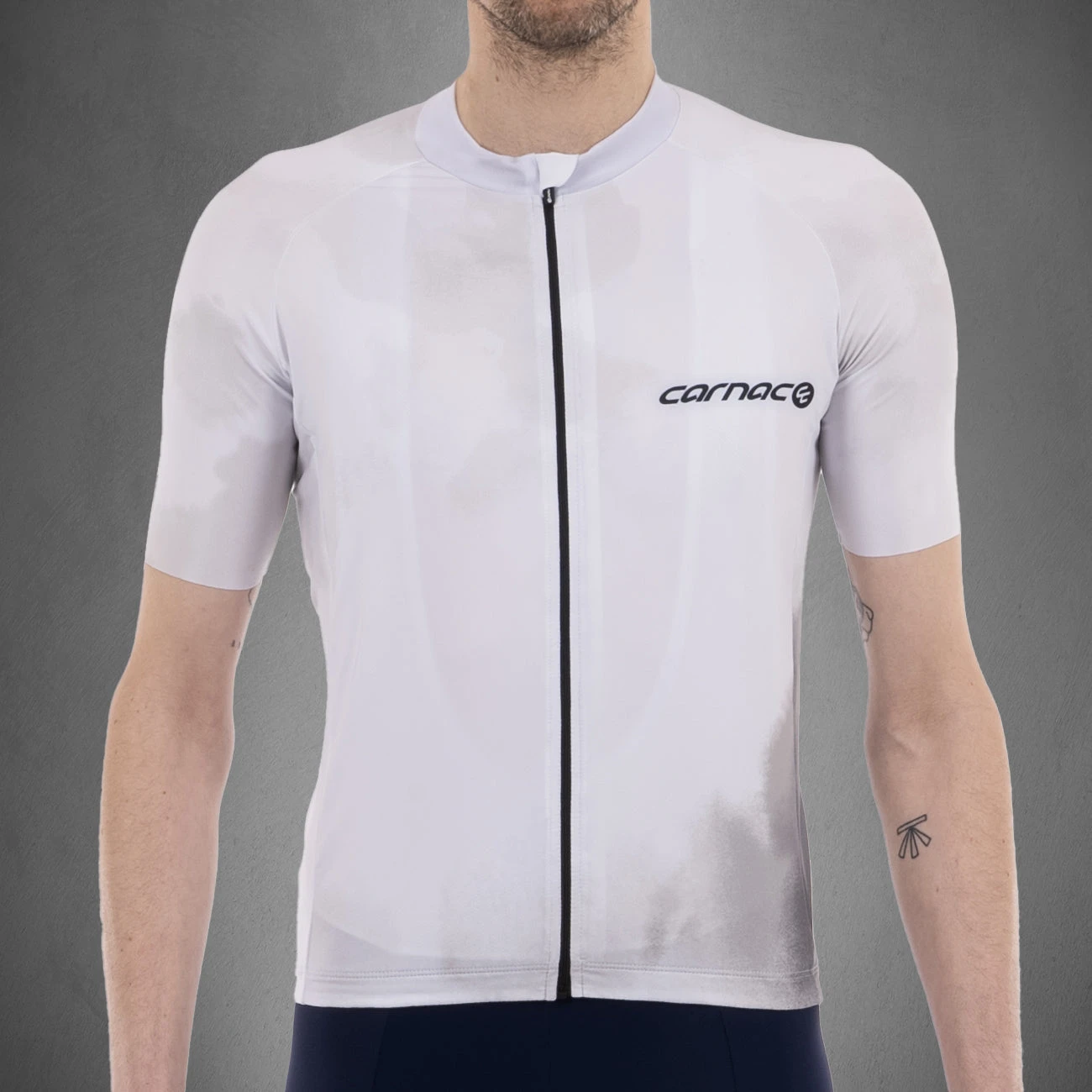 Carnac Men's Meteo Short Sleeve Jersey / White 5 Carnac Men's Meteo Short Sleeve Jersey / White - Image 3