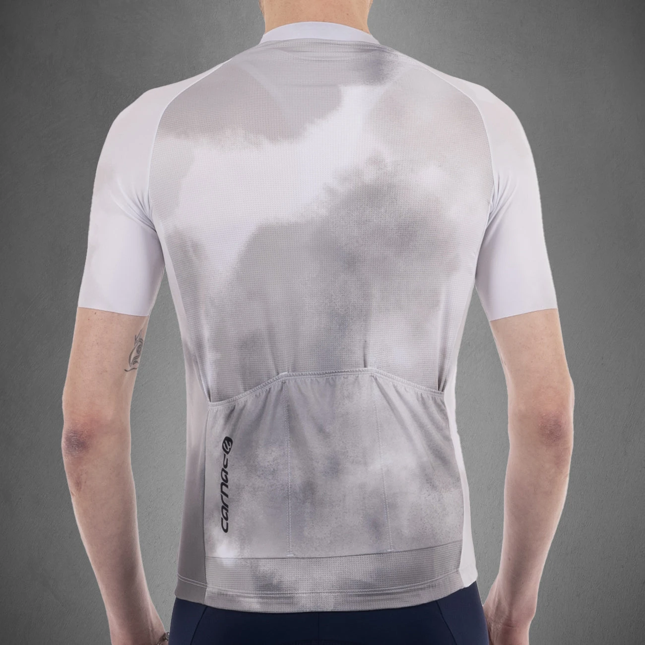 Carnac Men's Meteo Short Sleeve Jersey / White 6 Carnac Men's Meteo Short Sleeve Jersey / White - Image 4