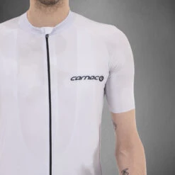Carnac Men's Meteo Short Sleeve Jersey / White 11 Carnac Men's Meteo Short Sleeve Jersey / White -AOI Bike Shop CLCAMSSJW P5
