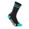 Carnac Stripe Perform Cycling Socks / Black & Teal -AOI Bike Shop CLCASTRPCSBTE P1