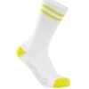 Carnac Stripe Perform Cycling Socks / White & Zesty Lime 1 Carnac Stripe Perform Cycling Socks / White & Zesty Lime -AOI Bike Shop CLCASTRPCSWZL P1