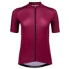 Carnac Women's Short Sleeve Jersey / Burgundy -AOI Bike Shop CLCAWSSJBUR P1 01