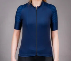 Carnac Women's Short Sleeve Jersey / Navy -AOI Bike Shop CLCAWSSJNAV P7