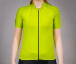 Carnac Women's Short Sleeve Jersey / Zesty Lime -AOI Bike Shop CLCAWSSJZL P7