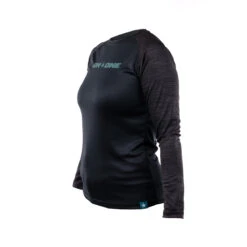 On-One Raglan Long Sleeve Trail Jersey Women’s Charcoal -AOI Bike Shop CLOORLSTJWC P3 01