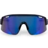 Carnac Vesta Sunglasses / Jet Black Frame & Ice Blue Revo Lens