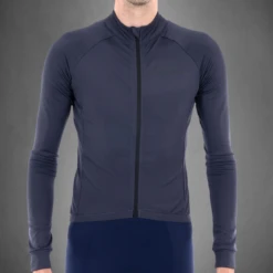 Carnac Men's Long Sleeve Cycling Jersey -AOI Bike Shop Long sleave jersey Blue Model