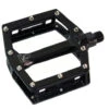 Jobsworth VP-531E Aluminium Flat Platform Pedals / Black -AOI Bike Shop PEJVP53 P1