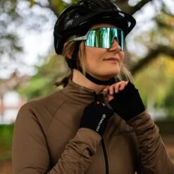 Carnac Women's Sand Long Sleeve Cycling Jersey -AOI Bike Shop Sand Lifestle P2jpg