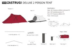 Zastrugi Deluxe 2 Person Tent -AOI Bike Shop Z2PDTENT P9