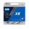 KMC X8 8 Speed Chain / 114 / Silver/Grey -AOI Bike Shop k41a