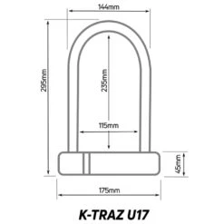 Zefal K-Traz U17 Bicycle U-Lock -AOI Bike Shop zl350 01